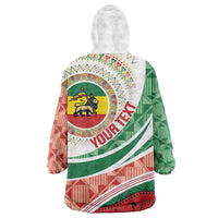 Ethiopia In My Blood Wearable Blanket Hoodie Lion Of Judah In My Heart