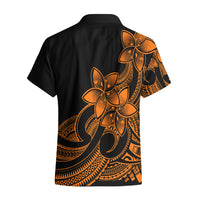 Polynesian Pride Plumeria Flowers Hawaiian Shirt Polynesian Tribal Gold Vibe - Wonder Print Shop