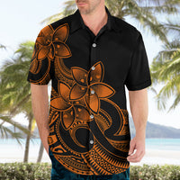 Polynesian Pride Plumeria Flowers Hawaiian Shirt Polynesian Tribal Gold Vibe - Wonder Print Shop