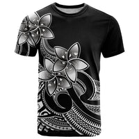Polynesian Pride Plumeria Flowers T Shirt Polynesian Tribal White Vibe - Wonder Print Shop