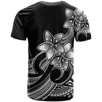 Polynesian Pride Plumeria Flowers T Shirt Polynesian Tribal White Vibe - Wonder Print Shop