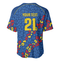 DR Congo Kopo ya Mokili Custom Baseball Jersey Kuba Kingdom Pattern Edition