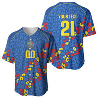 DR Congo Kopo ya Mokili Custom Baseball Jersey Kuba Kingdom Pattern Edition