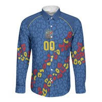 DR Congo Kopo ya Mokili Custom Long Sleeve Button Shirt Kuba Kingdom Pattern Edition