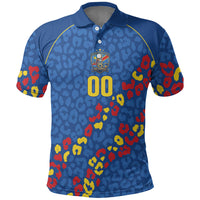 DR Congo Kopo ya Mokili Custom Polo Shirt Kuba Kingdom Pattern Edition