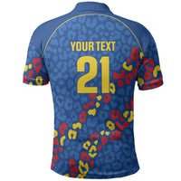 DR Congo Kopo ya Mokili Custom Polo Shirt Kuba Kingdom Pattern Edition