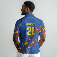 DR Congo Kopo ya Mokili Custom Polo Shirt Kuba Kingdom Pattern Edition LT9