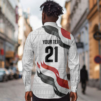 Egypt Custom Long Sleeve Button Shirt Pharaoh Legacy Edition