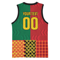 Ghana Wiase Kuruwa Custom Basketball Jersey Kente Pride Edition