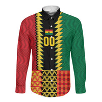 Ghana Wiase Kuruwa Custom Long Sleeve Button Shirt Kente Pride Edition