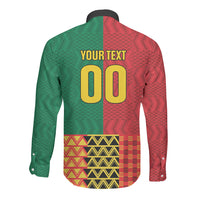 Ghana Wiase Kuruwa Custom Long Sleeve Button Shirt Kente Pride Edition