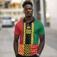 Ghana Wiase Kuruwa Custom Polo Shirt Kente Pride Edition