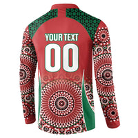 Morocco Yalla Vamos 2026 Custom Button Sweatshirt Zellige Mosaic Edition
