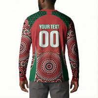 Morocco Yalla Vamos 2026 Custom Button Sweatshirt Zellige Mosaic Edition