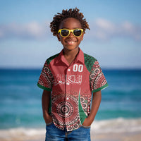 Morocco Yalla Vamos 2026 Custom Kid Hawaiian Shirt Zellige Mosaic Edition