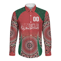 Morocco Yalla Vamos 2026 Custom Long Sleeve Button Shirt Zellige Mosaic Edition