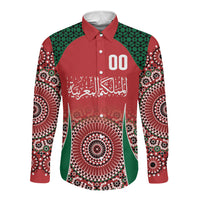 Morocco Yalla Vamos 2026 Custom Long Sleeve Button Shirt Zellige Mosaic Edition
