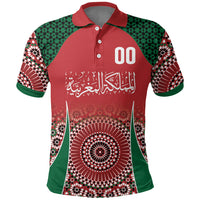 Morocco Yalla Vamos 2026 Custom Polo Shirt Zellige Mosaic Edition