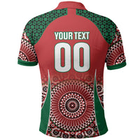 Morocco Yalla Vamos 2026 Custom Polo Shirt Zellige Mosaic Edition