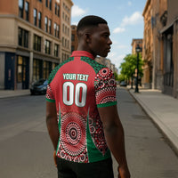 Morocco Yalla Vamos 2026 Custom Zipper Polo Shirt Zellige Mosaic Edition