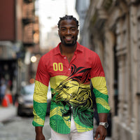 Senegal Kappu Adduna Custom Long Sleeve Button Shirt Teranga Textile Edition