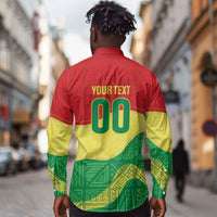 Senegal Kappu Adduna Custom Long Sleeve Button Shirt Teranga Textile Edition