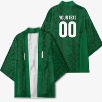 South Africa Indebe Yomhlaba Custom Kimono Ndebele Art Green Edition