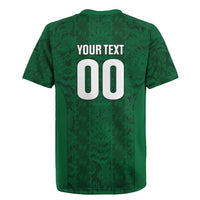 South Africa Indebe Yomhlaba Custom Rugby Jersey Ndebele Art Green Edition