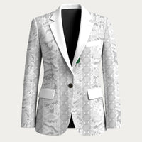 South Africa Indebe Yomhlaba Custom Blazer Ndebele Art White Edition