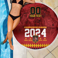 Custom Espana Campeon De Europa Beach Blanket Spain History Champions LT9 - Wonder Print Shop