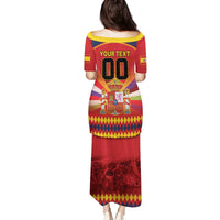 Custom Espana Campeon De Europa Family Matching Puletasi and Hawaiian Shirt Spain History Champions - Wonder Print Shop