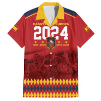 Custom Espana Campeon De Europa Hawaiian Shirt Spain History Champions - Wonder Print Shop