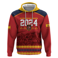 Custom Espana Campeon De Europa Hoodie Spain History Champions - Wonder Print Shop
