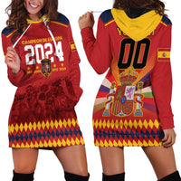 Custom Espana Campeon De Europa Hoodie Dress Spain History Champions - Wonder Print Shop