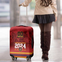 Custom Espana Campeon De Europa Luggage Cover Spain History Champions - Wonder Print Shop