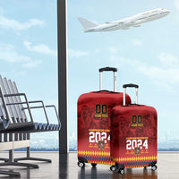 Custom Espana Campeon De Europa Luggage Cover Spain History Champions - Wonder Print Shop