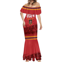 Custom Espana Campeon De Europa Mermaid Dress Spain History Champions - Wonder Print Shop