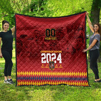 Custom Espana Campeon De Europa Quilt Spain History Champions - Wonder Print Shop