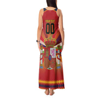 Custom Espana Campeon De Europa Tank Maxi Dress Spain History Champions - Wonder Print Shop