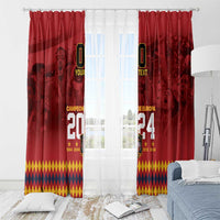 Custom Espana Campeon De Europa Window Curtain Spain History Champions - Wonder Print Shop