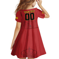 Custom Spain Euro 2024 Champions Family Matching Off Shoulder Short Dress and Hawaiian Shirt La Roja Campeon De Europa LT9 - Wonder Print Shop
