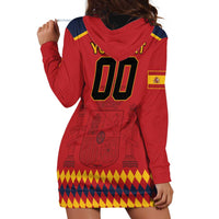Custom Spain Euro 2024 Champions Hoodie Dress La Roja Campeon De Europa - Wonder Print Shop