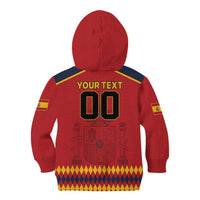 Custom Spain Euro 2024 Champions Kid Hoodie La Roja Campeon De Europa - Wonder Print Shop