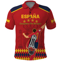 Custom Spain Euro 2024 Champions Polo Shirt La Roja Campeon De Europa - Wonder Print Shop