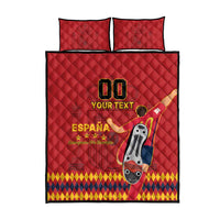 Custom Spain Euro 2024 Champions Quilt Bed Set La Roja Campeon De Europa - Wonder Print Shop