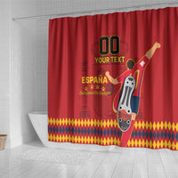 Custom Spain Euro 2024 Champions Shower Curtain La Roja Campeon De Europa