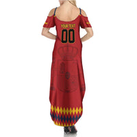 Custom Spain Euro 2024 Champions Summer Maxi Dress La Roja Campeon De Europa - Wonder Print Shop