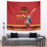 Custom Spain Euro 2024 Champions Tapestry La Roja Campeon De Europa - Wonder Print Shop