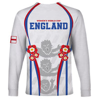 England Women Football Long Sleeve Shirt Three Lions Go World Cup 2023 - Wonder Print Shop