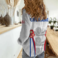 England Women Football Women Casual Shirt Three Lions Go World Cup 2023 - Wonder Print Shop